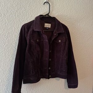 Dark Purple Corduroy Jacket